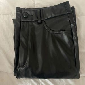 Black Leather Pants size 4